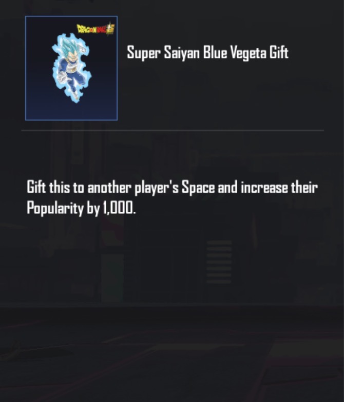 Super Saiyan Blue Vegeta Gift